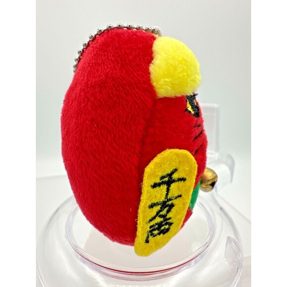 Sanrio Little Twin Stars Bag & Red Lucky Cat Plush Bell Keychain Charm - Picture 7 of 9